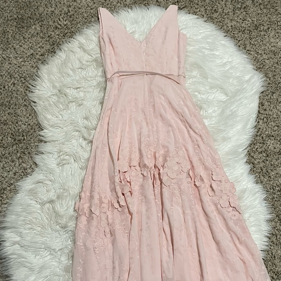 Karl Lagerfeld Light Pink Ros High Low Gown - Picture 9 of 9